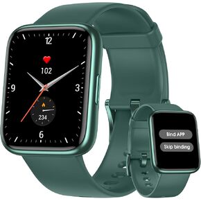 Smart Watch, Fitness Tracker with Heart Rate, SpO2 and Sleep Monitor, 44mm Swimming Waterproof Watch, Fitness Watches for Women Men, Step Tracker, Smartwatch Compatible with iOS Android Phones