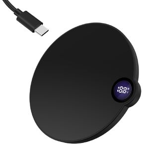 15W Fast Charging Pad, Fast Wireless Charger for Samsung LG Google, Compatible for iPhone 16 15 14 13 Pro XS 8 Series for Galaxy S23 S22 S21 S20 S10 Note 20 Google etcs (with Display Screen)
