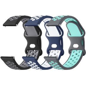 20mm 22mm Silicone Watch Bands Quick Release Replacement Wristband, Soft Silicone Rubber Sport Watch Strap for Women Men