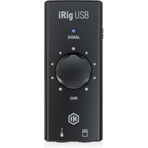 IK Multimedia iRig USB Guitar Audio Interface - 24-bit 48 kHz Music Recording Studio Equipment Include USB C Cable For iPad, Mac And PC, Guitar Accessories, Recording Device