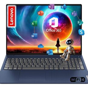 Lenovo 15.6" IdeaPad Laptop | 36GB RAM | Dual Storage: 1TB SSD + 128GB eMMC | 1-Year Microsoft Office 365 | Wi-Fi 6 | USB-C | Intel Dual-Core CPU | HD Display | Windows 11 | w/WOWPC Recovery USB