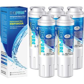 ICEPURE UKF8001 Replacement Refrigerator Water Filter For Maytag UKF8001, UKF8001AXX, Whirlpool 4396395, EDR4RXD1, 469006, EveryDrop Filter 4, RWF0900A, 5PACK