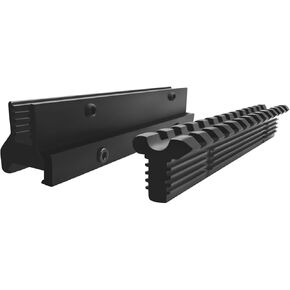 Gotical Picatinny Riser Mount Adjustable Height Lockdown Series with Quick Release - L | 5 Slots, Raise 0.9-1.2 inches, Scalloped Picatinny Slots for Scopes | PO1 | Quick Release, 1.57" L|5