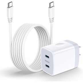 30W Fast Charger Compatible for Samsung Galaxy A16 5G/A15/A55 5G/A35 5G/A54/A14/A25/A53/A23/A03s/S25 Ultra/S24 FE/S23/S22/S21/Z Fold 6/Flip 6,iPhone 16 15,Android Charger USB C Block 6FT Type C Cable