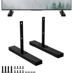 Metal TV Legs for Panasonic TV Legs, Not Universal Legs, Only for Panasonic TC-P65S1 TC-P65V10 TH-65PF20U TH-65PF50U TY-ST65P20 TY-ST65VX300 TV Stand Legs We Listed, Easy to Install