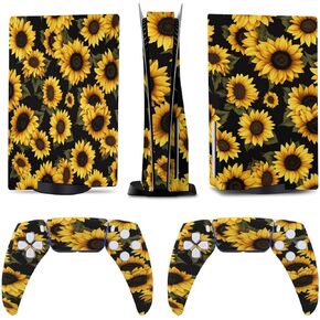 Sunflowers for Model 5 Skin Accessories Cover Skins Anime Vinyl Cover Sticker Full Set for Model5 Disc Edition