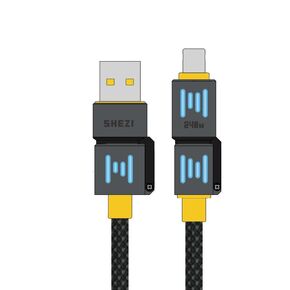 SHEZI 150W 4 in 1 USB C Cable 5FT Fast Charging Cable for iPhone