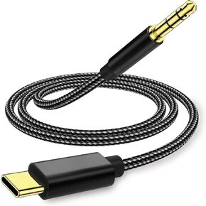 LECLOOC USB C إلى 3.5 مم كابل AUX متوافق مع Pixel 4 4XL 3 3 XL 2 2XL ، OnePlus 6t/7/7t/8/8pro ، Galaxy Note 10/10+/S20/20+/20 Ultra/Note 20/ultra 4ft