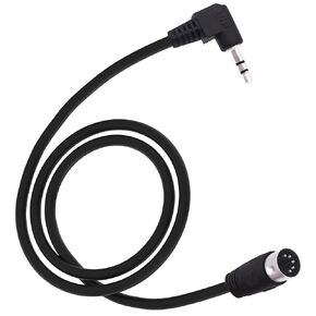 3.5mm to MIDI Din 5Pin Male Cable 90 Degree Right Angle 1/8 inch Jack Plug TRS Stereo Audio Adapter Cable for Speaker Amplifier HI-FI soundsystems-1.5M/4.9FT (Male)
