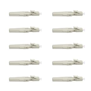 20 pcs LC Mutilmode Fiber Optic Quick Assembly Connector Fiber Optic Fast Connectors 50/125 Mechanical Connectors Adapter for 0.9/2.0/3.0/2.0 * 3.0mm Multimode Fiber Cable