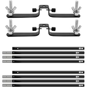 LimoStudio Triple Crossbar Mount (2-Piece Set) and Two 4-Section Crossbar Kit