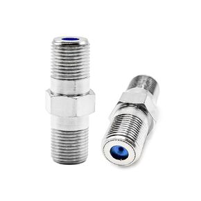 F-Type Coaxial Cable Connector Couplers [20 Pack] – Coax Cable Extender | Coax Coupler for RG6 RG59 RG11 | Nickel-Plated F81 Barrel Connector for TV, Internet, Satellite, MoCA
