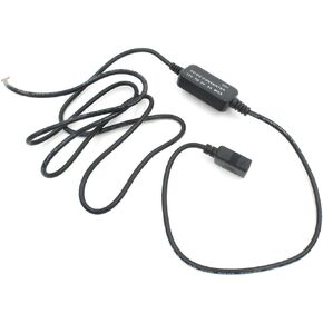 1 PC Car 12V to 5V Voltage Reduction Module, Navigation System Waterproof Durable Power Adapter, USB Interface Plug and Play Conversion Harness Connector, Universal for Cars Trucks (Black)