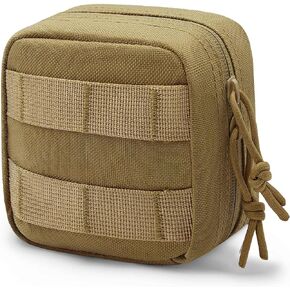 2 حزمة حقيبة أساء صغيرة ، 1000D Tactical Molle Mini Tool EDC Belt Belt Bages for backpack backpack