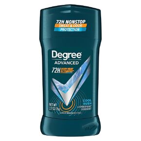 Degree Men Advanced Protection Antiperspirant Deodorant Cool Rush, Pack of 12, 72-Hour Sweat and Odor Protection Antiperspirant For Men With MotionSense Technology 2.7 oz