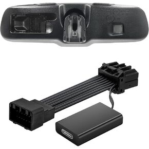 Dashcam Power Adapter 16 Pin (Model D)Custom for Chrysler Town&Country Avenger Challenger Patriot Compass Wrangler and More,GPS Radar Mirror Camera Adapter,Connects to Rearview Mirror(Exposed)