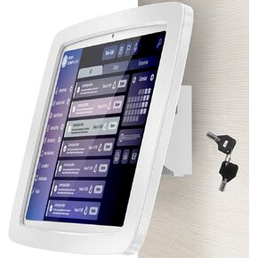 Tablet Wall Mount Lockable Tiltable Anti Theft Security - Compatible with 10.9" iPad 10th, Pro 11" 1 2 3 4, Air 4 5, Air 11", iPad 11"(A16) - BSW102WA