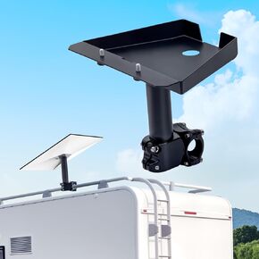 Starlink Gen 3 RV Ladder Mount Kit Universal Starlink Gen 3 Mount Secure Clamp Design with 200lbs Load-Bearing, Starlink RV Mini Mount for RV, Pole, Roof Rack, Yacht, Camper, Camping