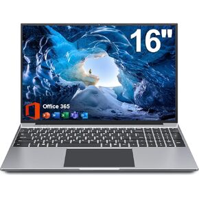 jumper Laptop, 16 inch Laptop Computer with 8GB RAM 256GB Storage, 5G/2.4G Dual Band WiFi, 1920x1200 IPS FHD Display, Bluetooth, Type-C, 5305U Processor, Webcam, 38Wh Battery