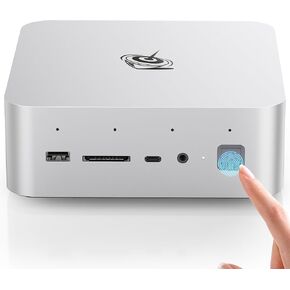 Beelink GTi14 AI Mini PC, Intel Core Ultra 9 185H (16T/22C, up to 5.1GHz), 64GB DDR5 2TB PCIe4.0 SSD Mini Desktop Computer, Dual 2.5G LAN/Fingerprint Sensor/WiFi 7/ BT5.4/USB4.0/ 145W PSU Gaming PC
