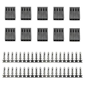 10 PCS PWN Plastic Shell Computer Case Cooling Fan Female Plug Interface 4-pin PC Fan Connector Kit ﻿