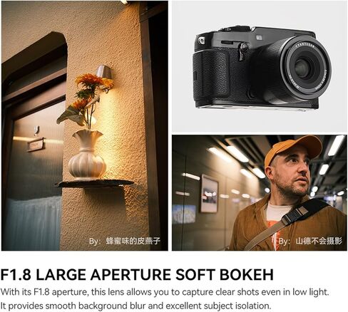 TTArtisans 35mm F1.4 X-Mount APS-C Manual Focus Large Aperture Lens for Fuji X-Mount Cameras X-A5 X-A7 X-M1 X-H2 X-H2S X-T1 X-T30 X-T3 X-T4 X-T5 X-T200 X-T30 X-PR01 X-PR02 X-PR03 X-E3 X-E4 XS10 XS20 in Saudi Arabia
