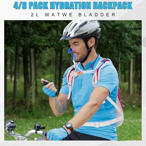 Chunful Hydration Backpack with 2 L Water Bladder Lightweight Hydration Bladder Pack for Women Teenagers Water Backpack Outdoor for Hiking Cycling Camping Music Festival in Kuwait