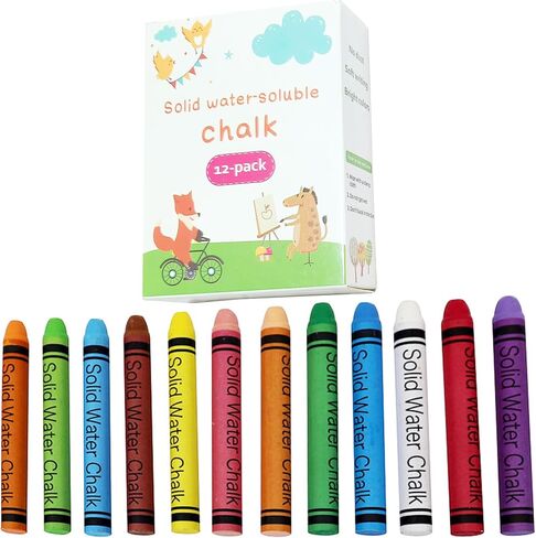 VOVCIG Upgrade Water-soluble Dustless Chalk,Non-toxic Dust-free Chalk,Color Dust-free Chalk That Can Be Cleaned with a Damp Cloth in Saudi Arabia