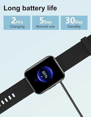 Smart Watches for Men Women (Answer/ Make Calls) Compatible with iPhone Android Phones, 1.85" Smartwatch Fitness Tracker with 100+ Sports Heart Rate Monitor Pedometer Sleep Tracker Waterproof (Black) in Saudi Arabia