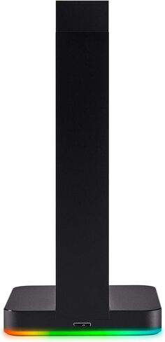 Corsair ST100 RGB Premium Headphones/Headset Stand (Durable Aluminium Construction, Dynamic 9 Zone RGB Lighting, Built-in 3.5 mm Analog Input with Virtual 7.1 Surround, Dual USB, Black in Saudi Arabia
