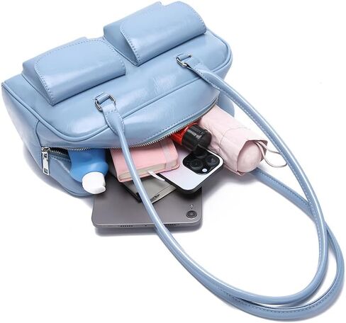 حقيبة كتف VODIU للنساء، حقائب يد جلدية كلاسيكية، حقيبة يد عصرية in Kuwait