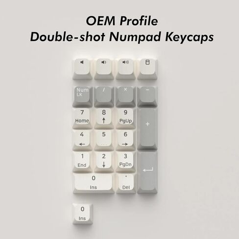 01ADAM 20 ٪ Numpad ، 17 مفتاحًا ، حالة متوافقة مع LEGO ، Keycaps PBT ، MATKET MOUNT ، قابلة للتبديل الساخن ، سلكي ، مفتاح خطي ، RGB ، QMK ، قارورة لـ WIN/MAC ، مجموعة كاملة ، أبيض in Kuwait