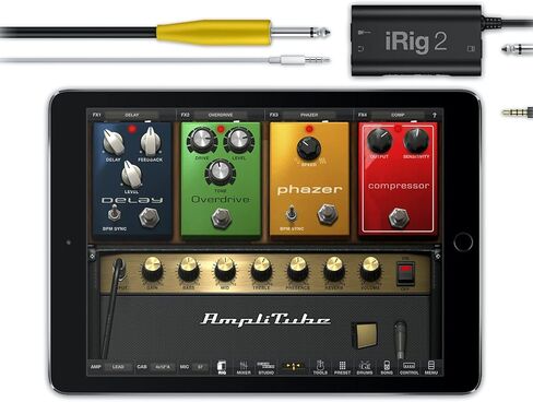IK Multimedia iRig USB Guitar Audio Interface - 24 بت 48 كيلو هرتز تتضمن معدات استوديو تسجيل الموسيقى كابل USB C لأجهزة iPad وMac والكمبيوتر الشخصي وملحقات الجيتار وجهاز التسجيل in Kuwait
