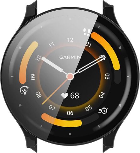 2 علبة حزمة صلبة مع واقي شاشة زجاجي متمثل مع Garmin Venu 3 Watch Watch Guard Guard Cover Touch Touch Assivity Film in Kuwait