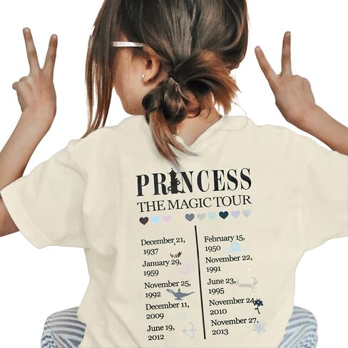 Princess Shirts Toddler Girl Magic Kingdom Kid Shirt Girls Trip Tee Holiday Magical Castle Vacation Short Sleeve Tops in Kuwait