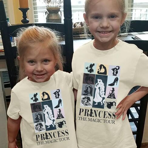 Princess Shirts Toddler Girl Magic Kingdom Kid Shirt Girls Trip Tee Holiday Magical Castle Vacation Short Sleeve Tops in Kuwait