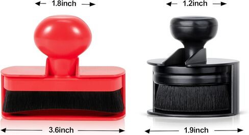 Car Tire Shine Applicator,Vegan Tire Shine Applicator with Curved Brush Head - Large Automotive Tire Dressing Applicator Brush with Storage Stand for Tire Detailing, 3.6 Inch Length (Black) in Kuwait