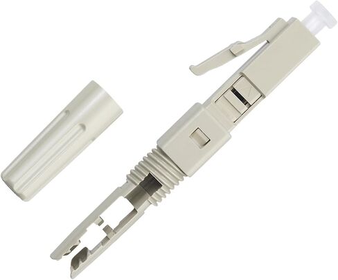 20 pcs LC Mutilmode Fiber Optic Quick Assembly Connector Fiber Optic Fast Connectors 50/125 Mechanical Connectors Adapter for 0.9/2.0/3.0/2.0 * 3.0mm Multimode Fiber Cable in Saudi Arabia