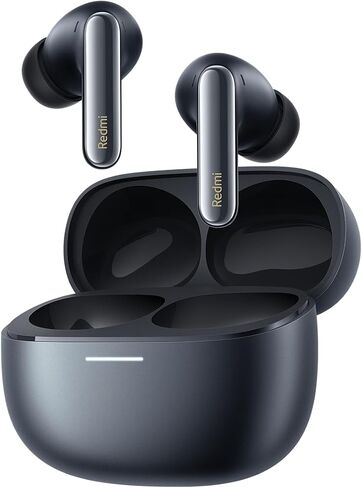 Xiaomi Redmi Buds 6 Pro, True-to-Life Audio, Hi-Res Audio with coaxial Dual Drivers, LDAC, Up to 55dB Active Noise Cancellation, Compatible with Android iPhone and Bluetooth Device (Space Black) in Saudi Arabia