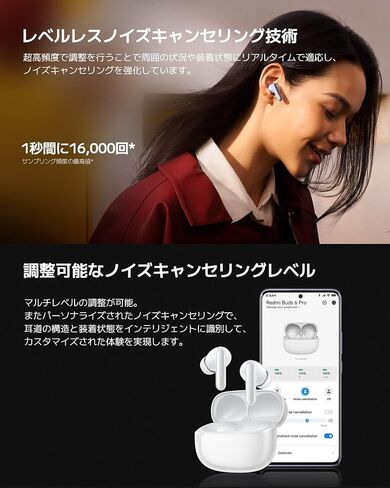 Xiaomi Redmi Buds 6 Pro, True-to-Life Audio, Hi-Res Audio with coaxial Dual Drivers, LDAC, Up to 55dB Active Noise Cancellation, Compatible with Android iPhone and Bluetooth Device (Space Black) in Saudi Arabia
