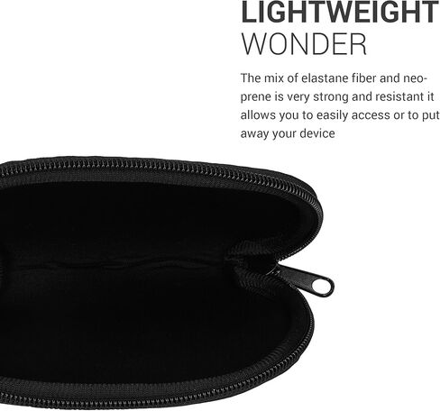 حالة Kwmobile النيوبرين متوافقة مع Logitech G Pro X Superlight 2 - Case for Mouse Soft Bagous Carry - Black in Kuwait