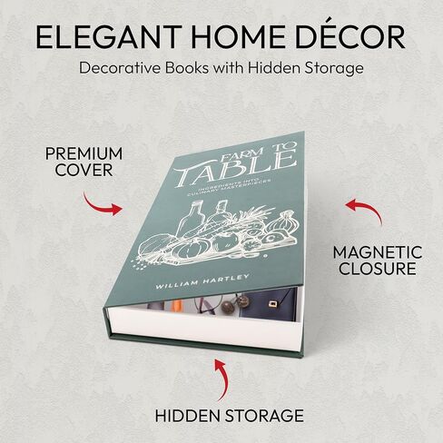 Decorative Books for Home Decor | Modern Minimalist Chic Luxury Aesthetic for your Bookshelf, Desk, Coffee Table, or Bathroom | Preppy Faux Designer Books for Nightstand or Dresser | Preppy Room Decor in Saudi Arabia