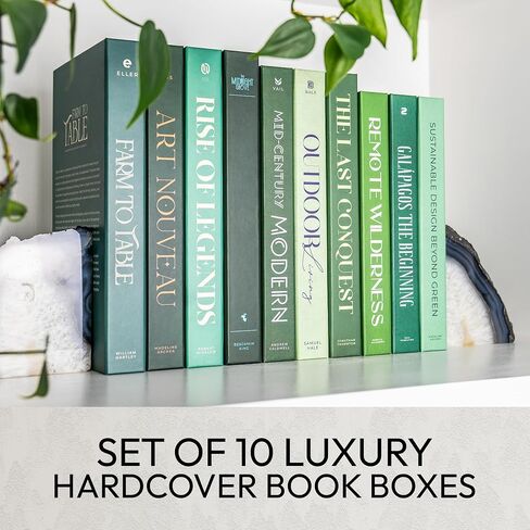 Decorative Books for Home Decor | Modern Minimalist Chic Luxury Aesthetic for your Bookshelf, Desk, Coffee Table, or Bathroom | Preppy Faux Designer Books for Nightstand or Dresser | Preppy Room Decor in Saudi Arabia