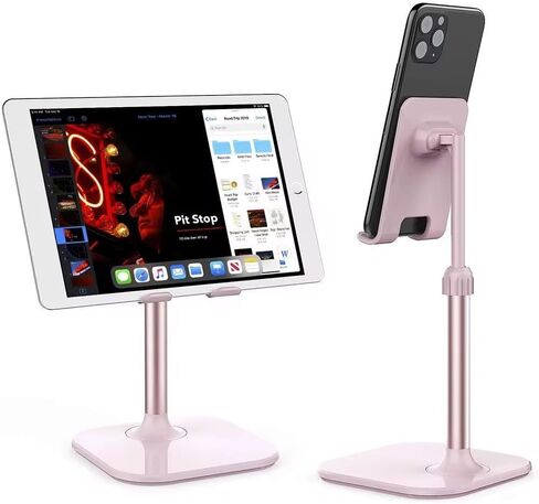 حامل حامل الهاتف الخليوي لجميع الهواتف الذكية و iPhone 16Pro Max Androids tablet قابلة للتعديل مثالية للمراهقين للأطفال البالغين المراهقين Flexi Alegant Phone Stand Phow Hight Pink in Kuwait