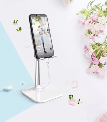 حامل حامل الهاتف الخليوي لجميع الهواتف الذكية و iPhone 16Pro Max Androids tablet قابلة للتعديل مثالية للمراهقين للأطفال البالغين المراهقين Flexi Alegant Phone Stand Phow Hight Pink in Kuwait