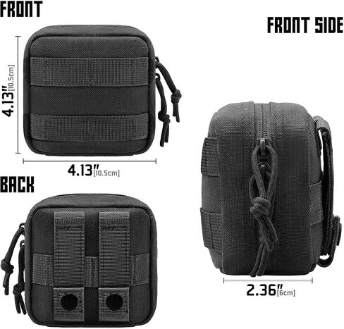 2 حزمة حقيبة أساء صغيرة ، 1000D Tactical Molle Mini Tool EDC Belt Belt Bages for backpack backpack in Kuwait