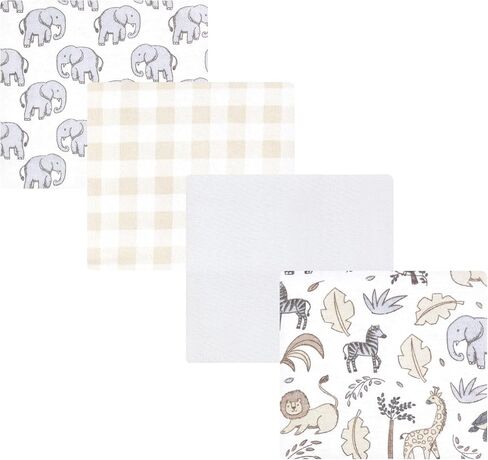 Hudson Baby Unisex Baby Cotton Flannel Receiving Blankets, Little Bear, One Size (Pack of 2) in Saudi Arabia