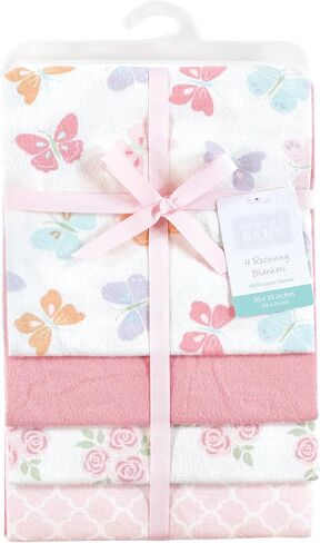 Hudson Baby Unisex Baby Cotton Flannel Receiving Blankets, Little Bear, One Size (Pack of 2) in Kuwait
