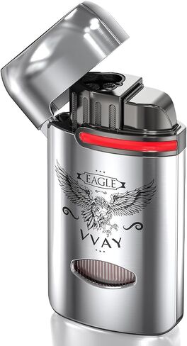 VVay 3 Jet Flame Torch Lighter Gas Gas قابلة لإعادة تعبئة ، نسر ، غاز غير مدرج in Kuwait