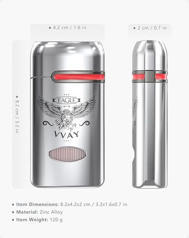 VVay 3 Jet Flame Torch Lighter Gas Gas قابلة لإعادة تعبئة ، نسر ، غاز غير مدرج in Kuwait